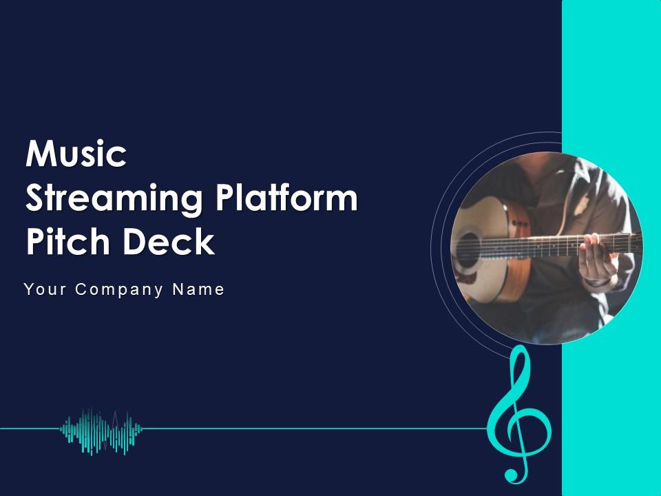 Music streaming platform pitch deck ppt template