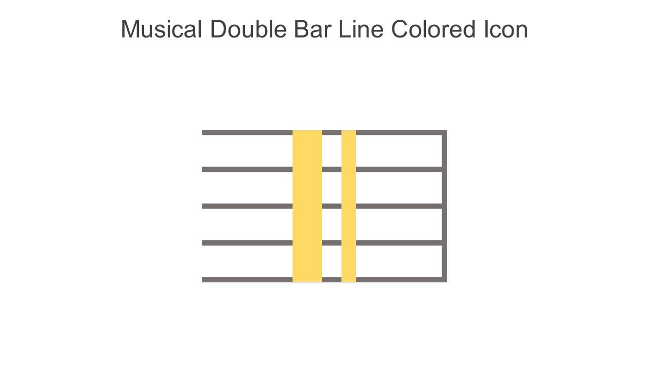 Musical Double Bar Line Colored Icon In Powerpoint Pptx Png And