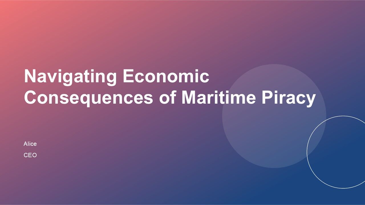 Navigating Economic Consequences Of Maritime Piracy PPT PowerPoint ACP