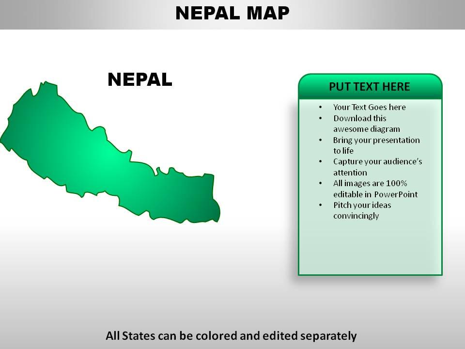 Nepal country powerpoint maps Slide01