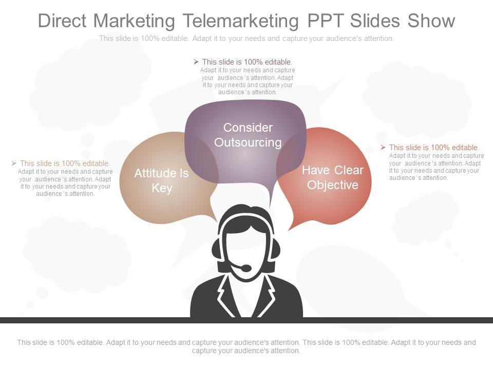 New direct marketing telemarketing ppt slides show Slide01