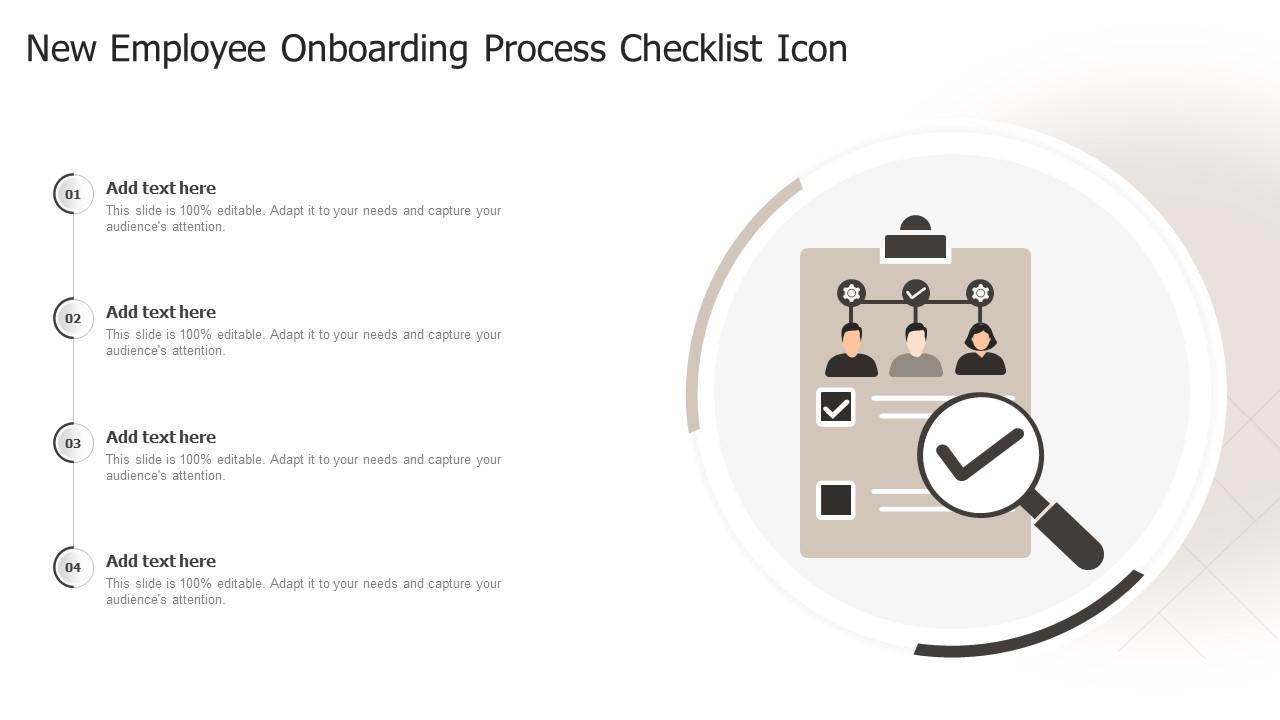 New Employee Onboarding Process Checklist Icon