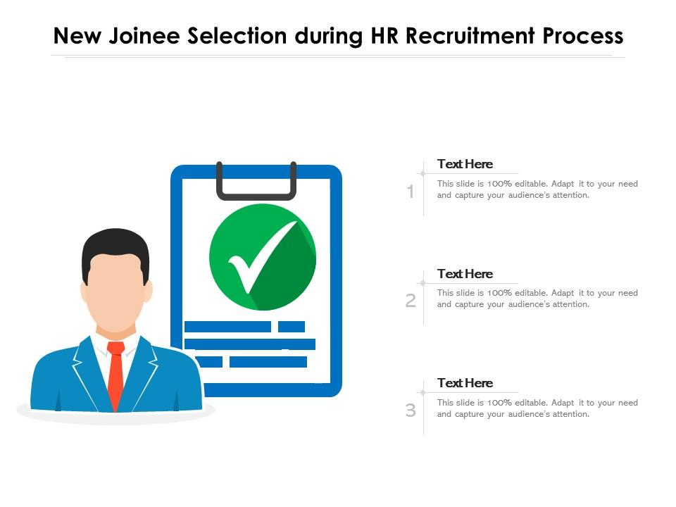 New joinee selection during hr recruitment process Slide01