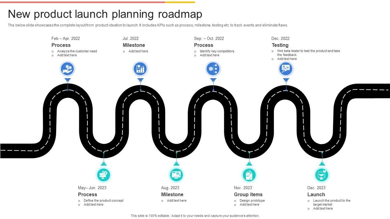 New Product Launch Planning Roadmap Slide01