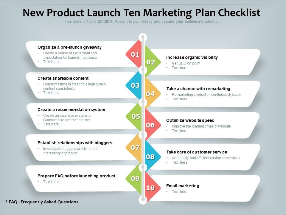 New product launch ten marketing plan checklist Slide00