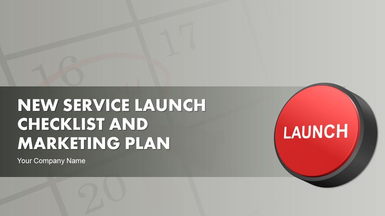 New service launch checklist and marketing plan powerpoint presentation with slides