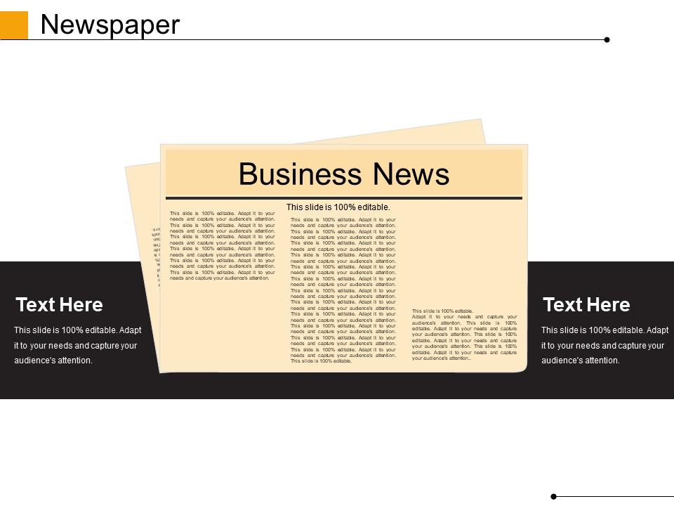 Newspaper powerpoint slide presentation guidelines Slide01