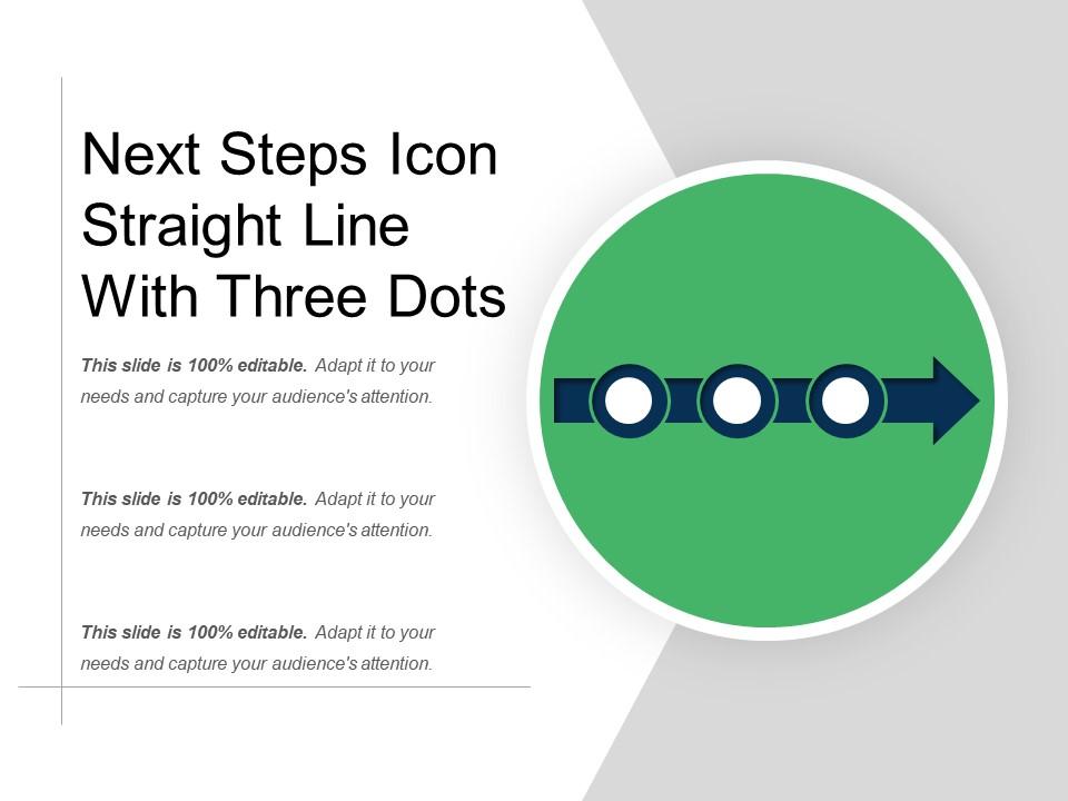 Next steps icon straight line with three dots Slide01