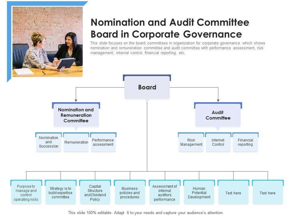 Nomination and audit committee board in corporate governance