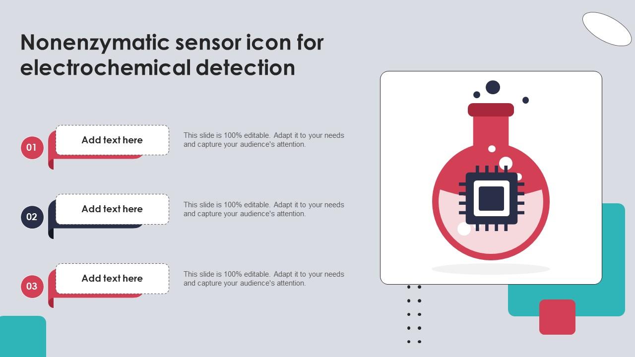 Nonenzymatic Sensor Icon For Electrochemical Detection PPT Powerpoint ...