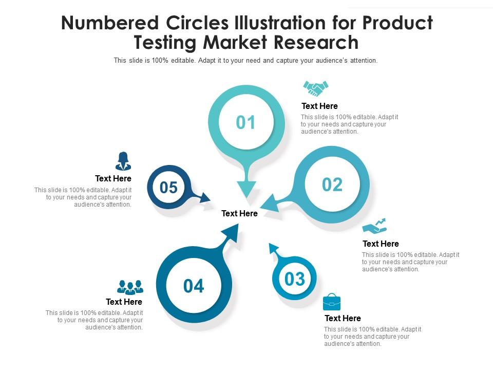 Numbered Circles Illustration For Product Testing Market Research
