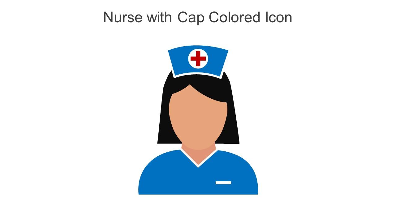 Nurse With Cap Colored Icon In Powerpoint Pptx Png And Editable Eps Format Slide01