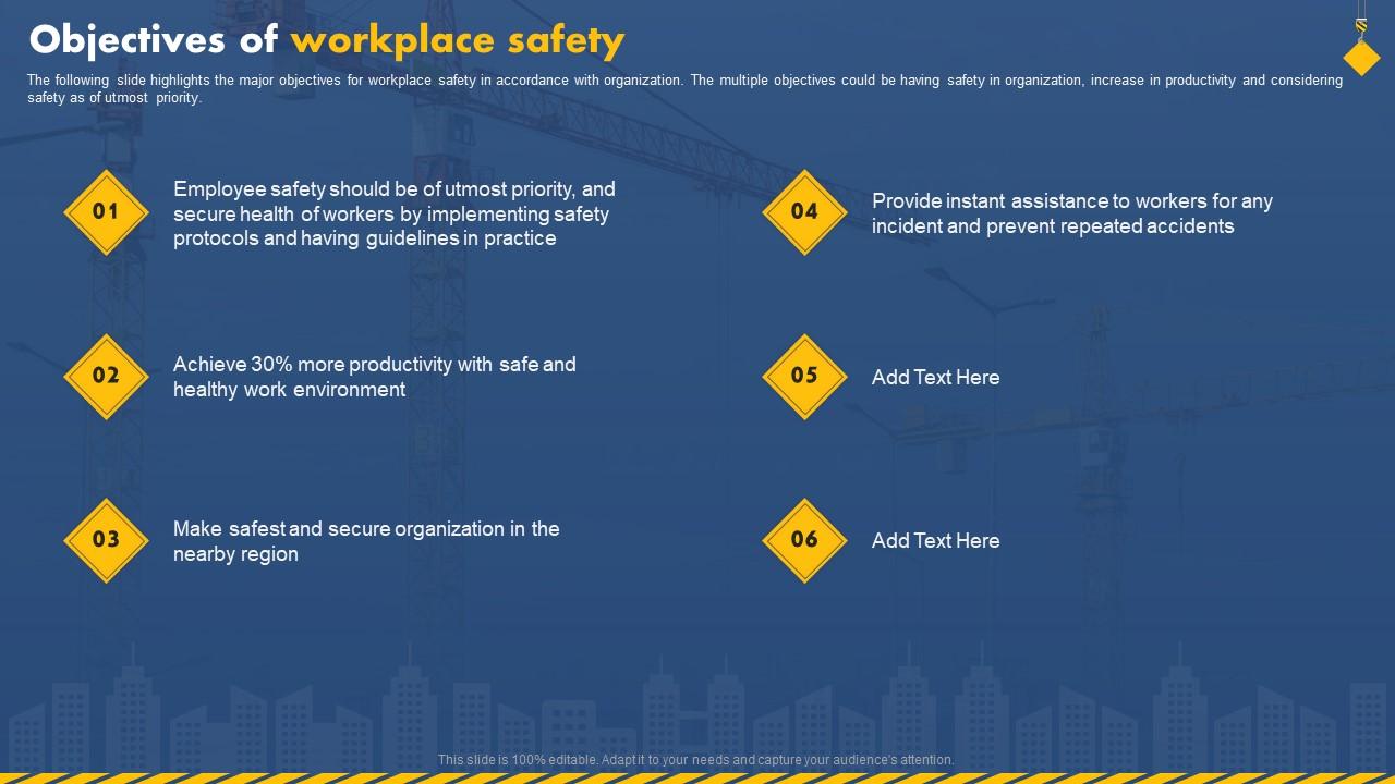 Objectives Of Workplace Safety Workplace Safety To Prevent Industrial