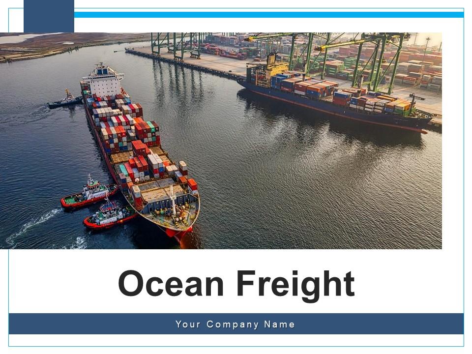 Ocean Freight Global Transport Secured Shipment Representing Worldwide Transportation Illustrating Slide01