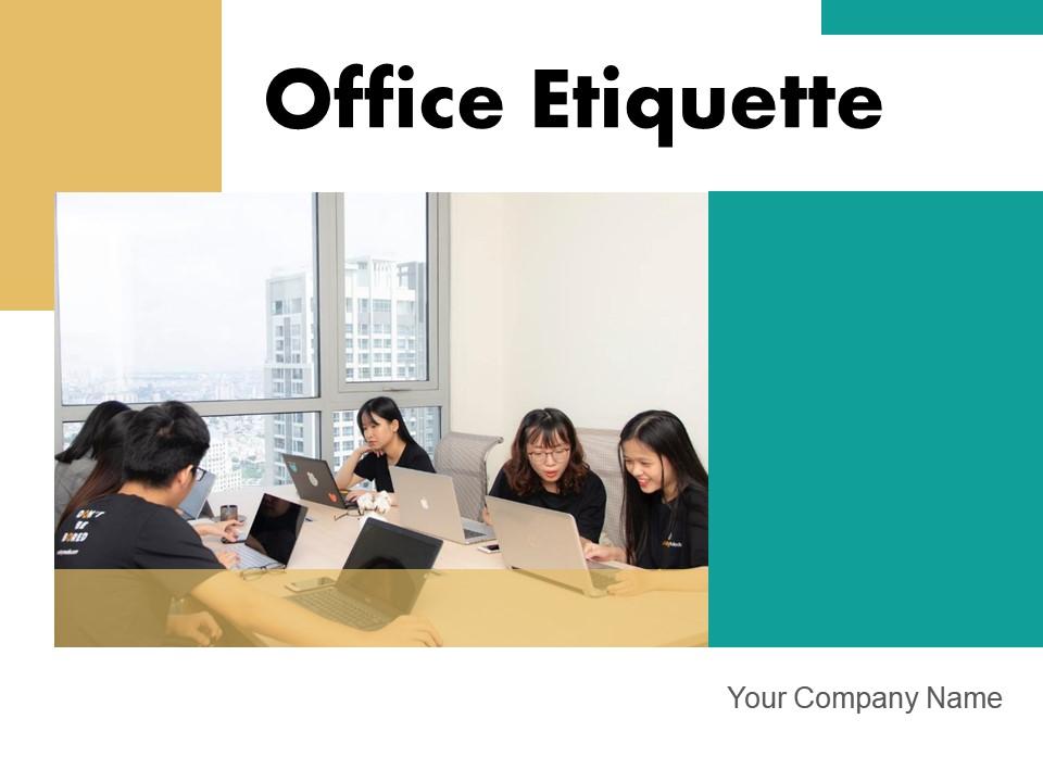 Office Etiquette Harmony Business Communication Workforce Employees Slide01