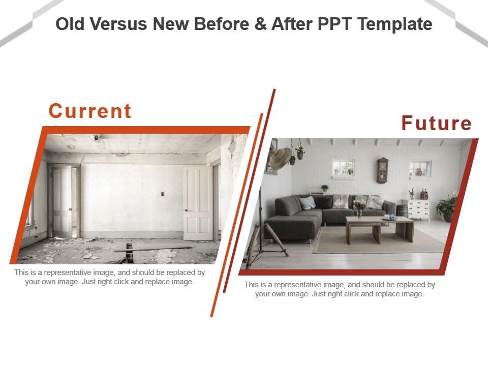 old_versus_new_before_and_after_ppt_template_Slide01
