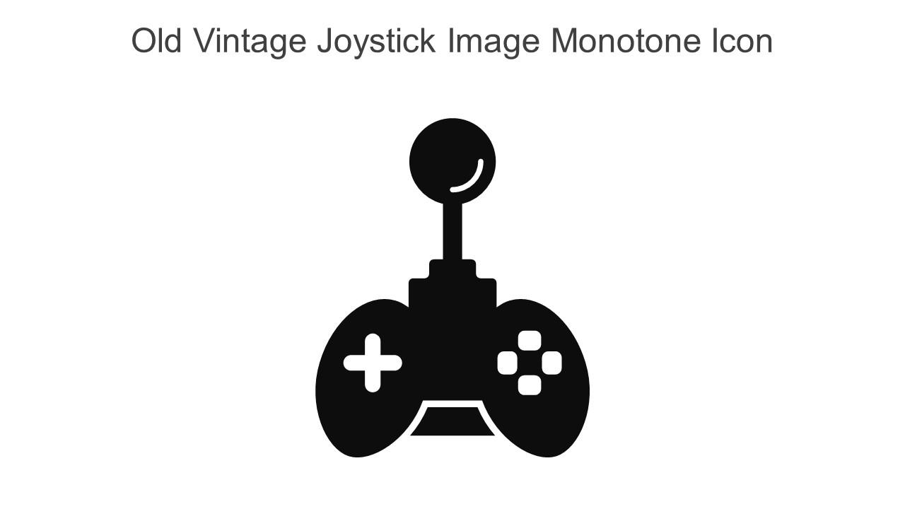 Old Vintage Joystick Image Monotone Icon In Powerpoint Pptx Png And Editable Eps Format