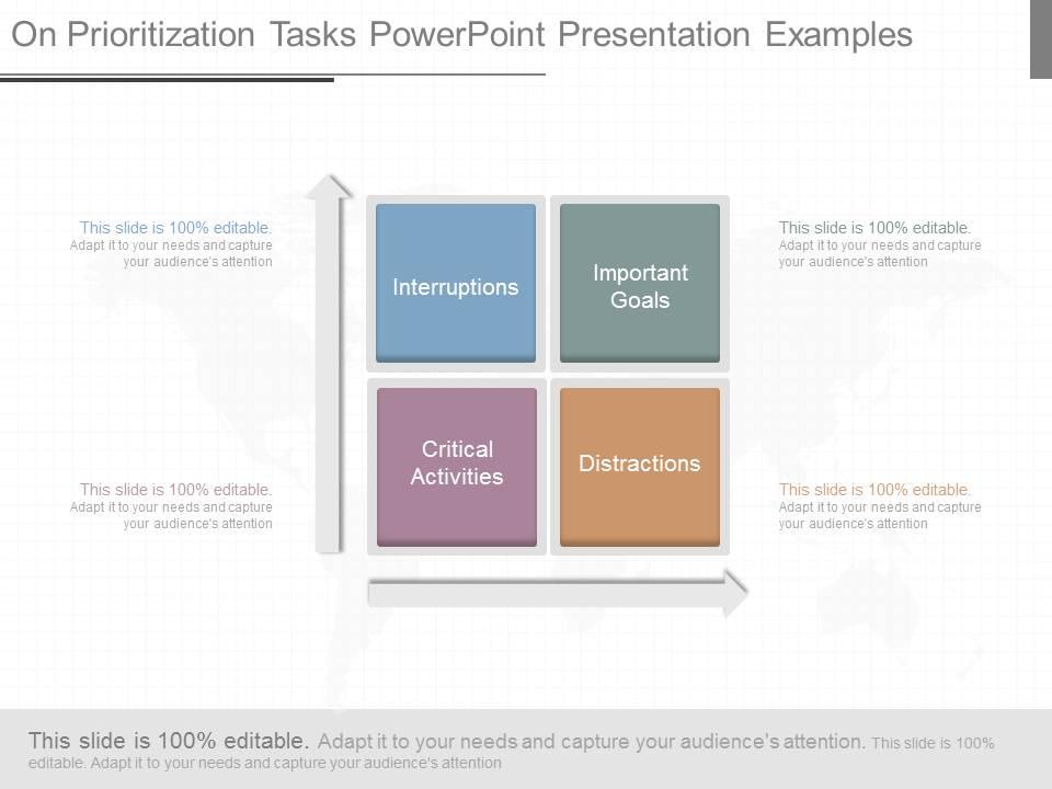 On prioritization tasks powerpoint presentation examples Slide01