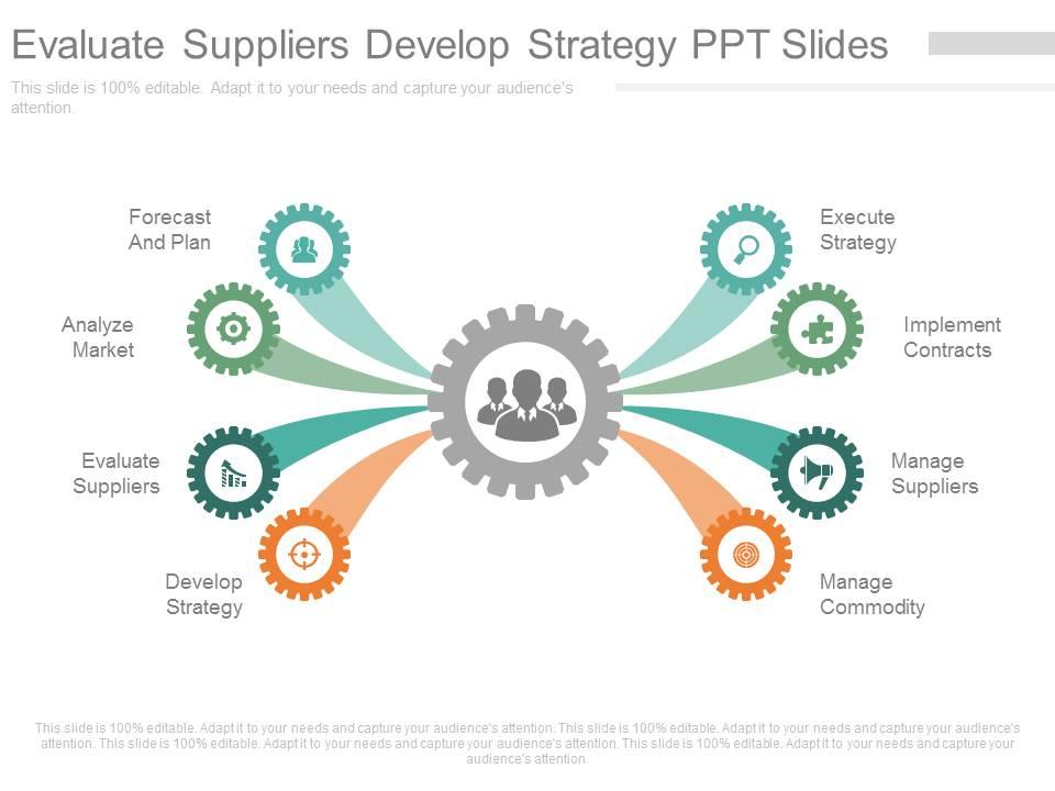 one_evaluate_suppliers_develop_strategy_ppt_slides_Slide01