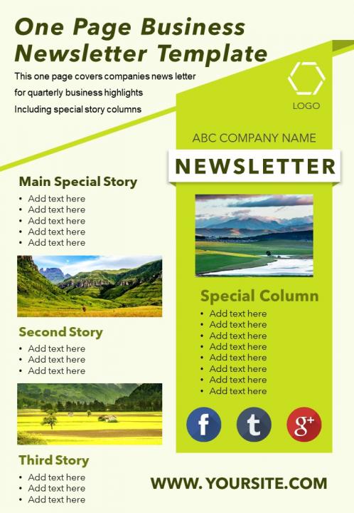 Powerpoint Newsletter Template