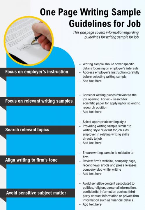 writing program guidelines