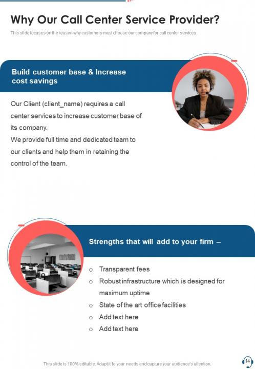 One pager call center proposal template Slide14