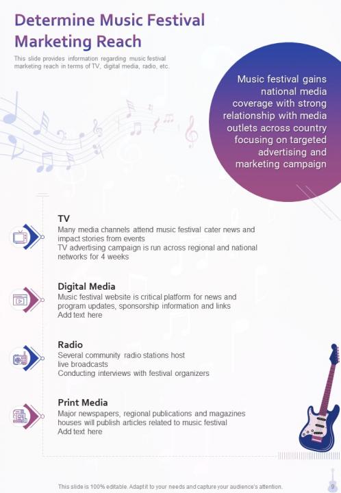 One pager music festival sponsorship proposal template Slide09
