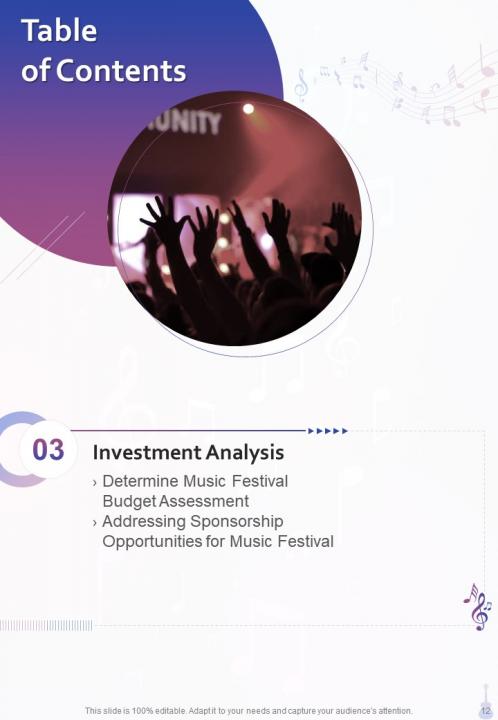One pager music festival sponsorship proposal template Slide12