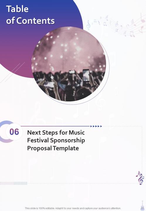 One pager music festival sponsorship proposal template Slide22