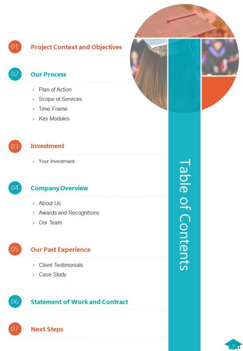 One pager university management system proposal template Slide03