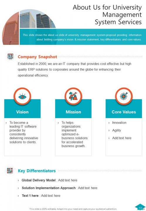 One pager university management system proposal template Slide14