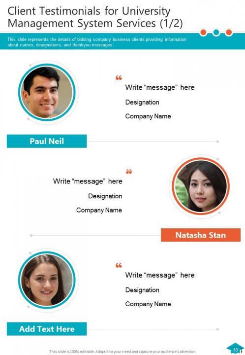 One pager university management system proposal template Slide19