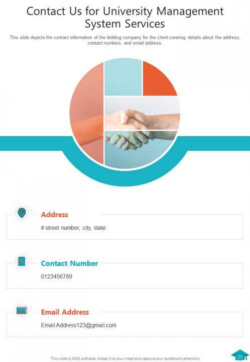 One pager university management system proposal template Slide26