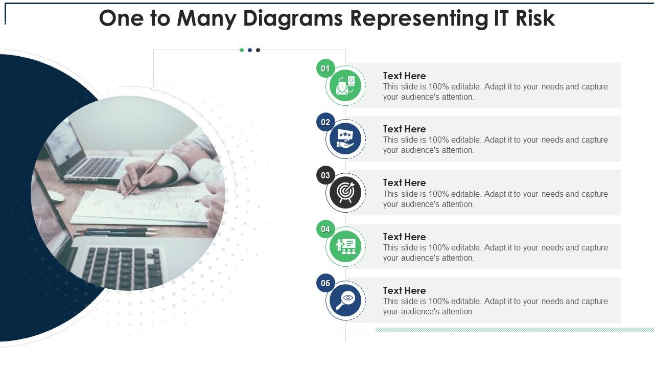 One To Many Diagrams Representing It Risk Infographic Template ...