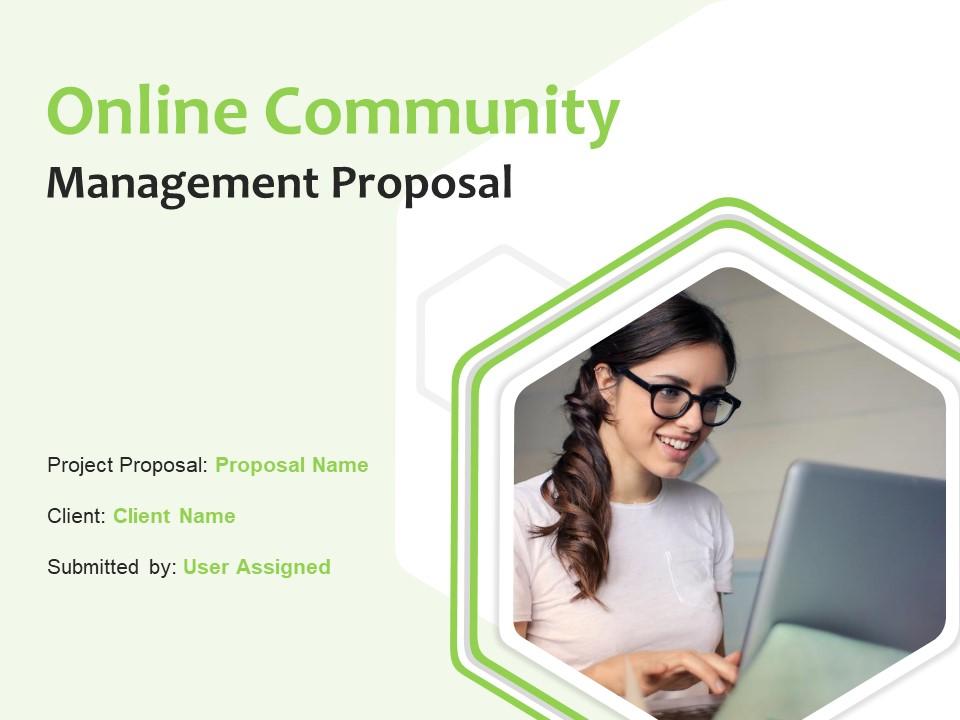 Online Community Management Proposal Powerpoint Presentation Slides Slide01