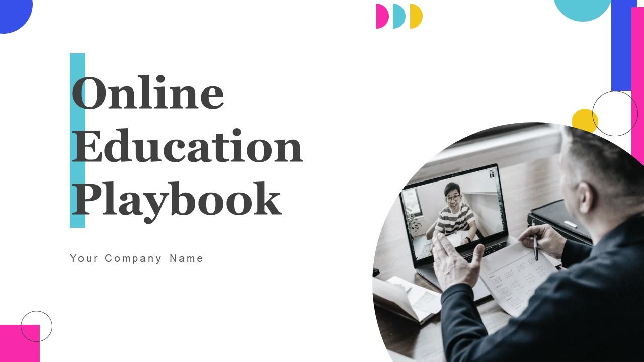Online Education Playbook Powerpoint Presentation Slides Slide01