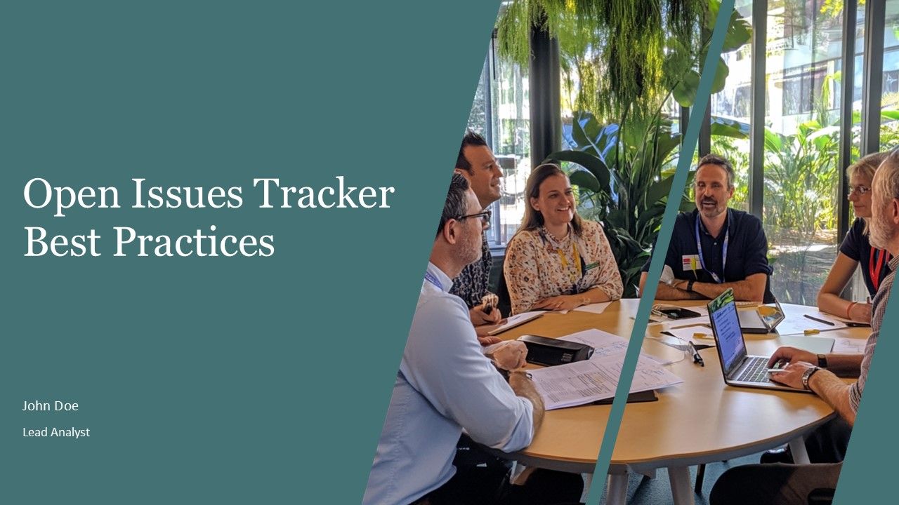 Open Issues Tracker Best Practices PPT Structure AT Open Issues Tracker Best Practices PPT Structure AT