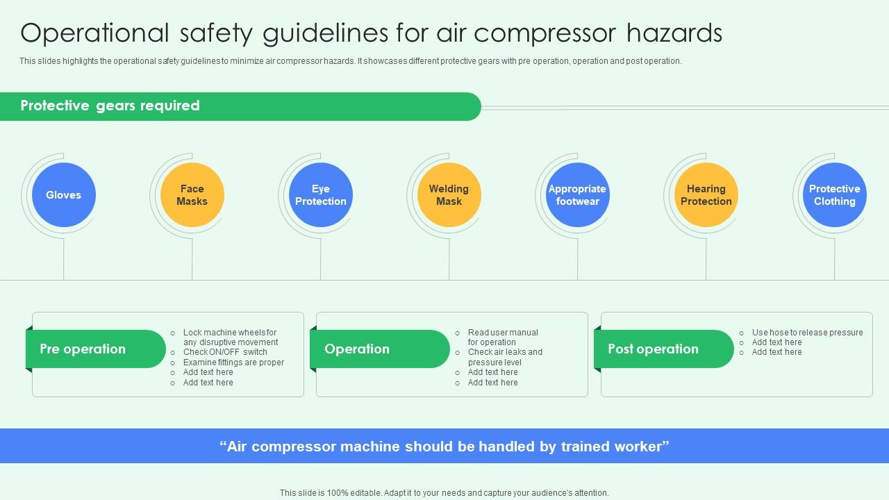 Operational Safety Guidelines For Air Compressor Hazards Best Practices