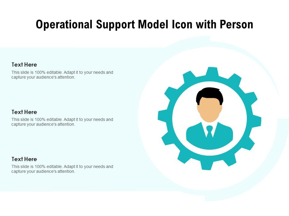 Operational Support Model Icon With Person