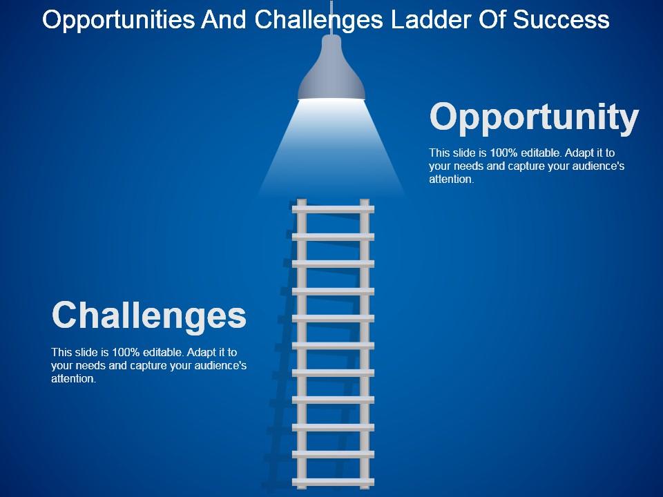 opportunities_and_challenges_ladder_of_success_powerpoint_slide_Slide01