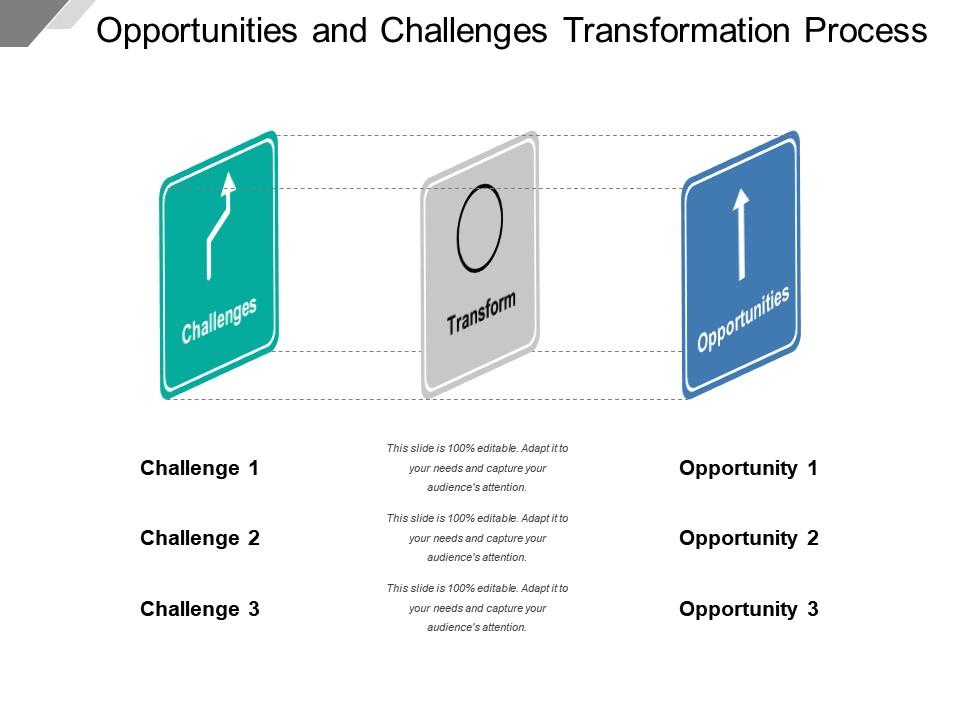 Opportunities and challenges transformation process Slide01