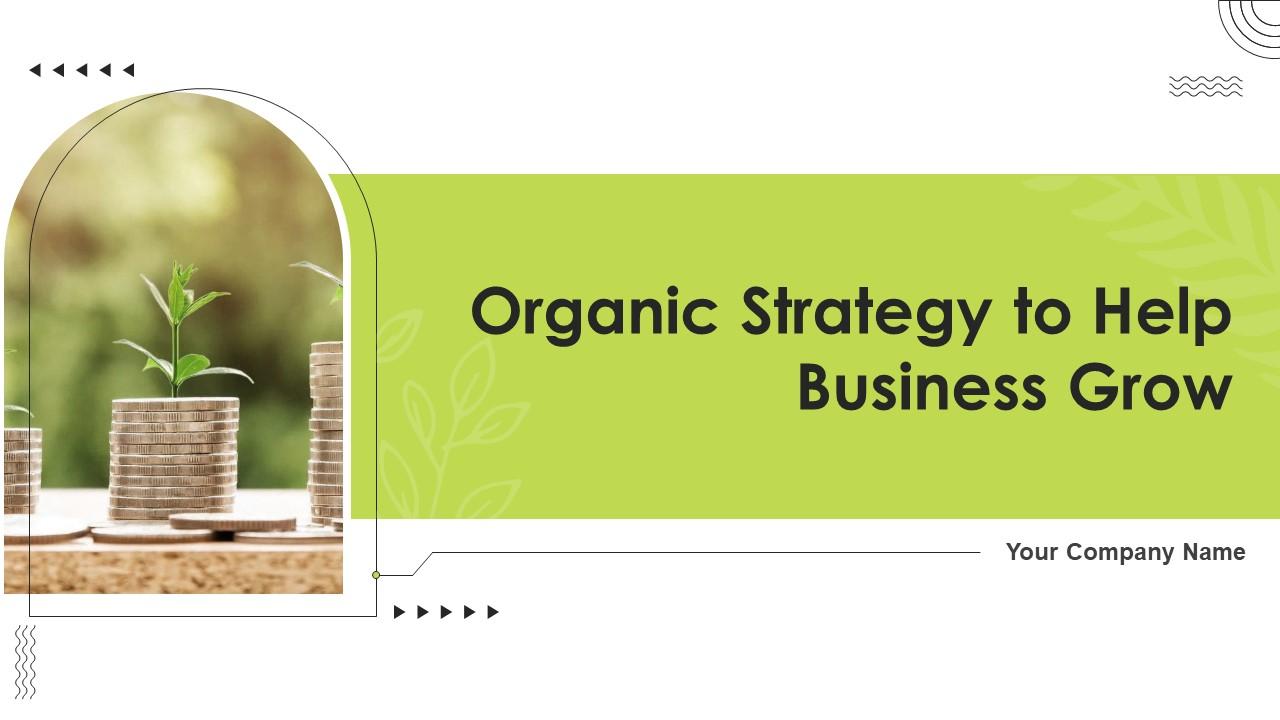 Organic Strategy To Help Business Grow Strategy CD Slide01