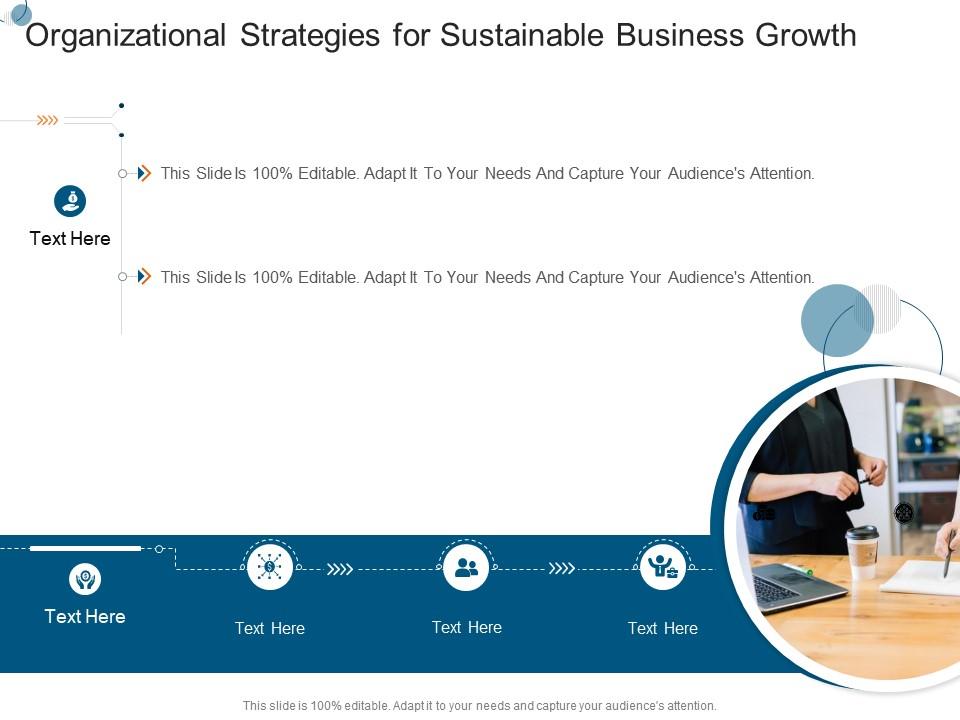 Organizational strategies for sustainable business growth infographic template Slide01