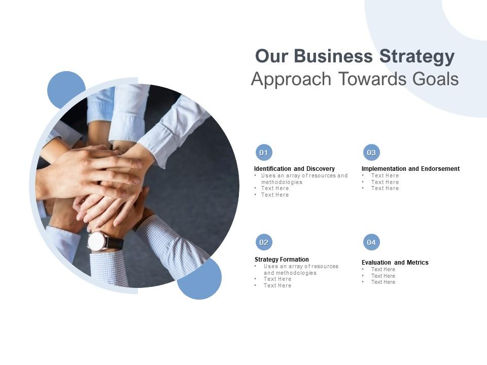 Our business strategy approach towards goals Slide00