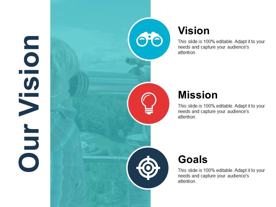 Our vision powerpoint slide deck template Slide01