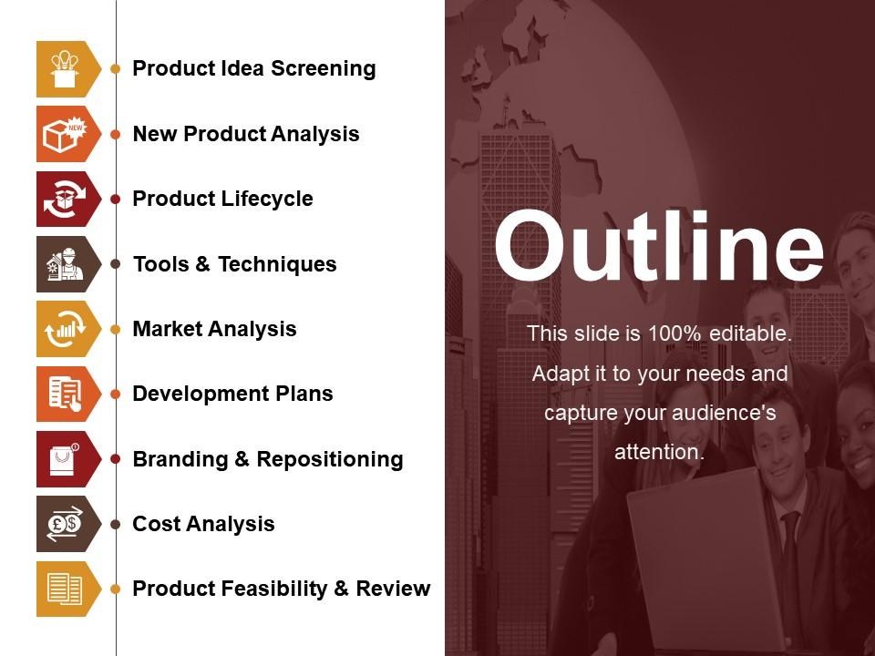 outline of product presentation
