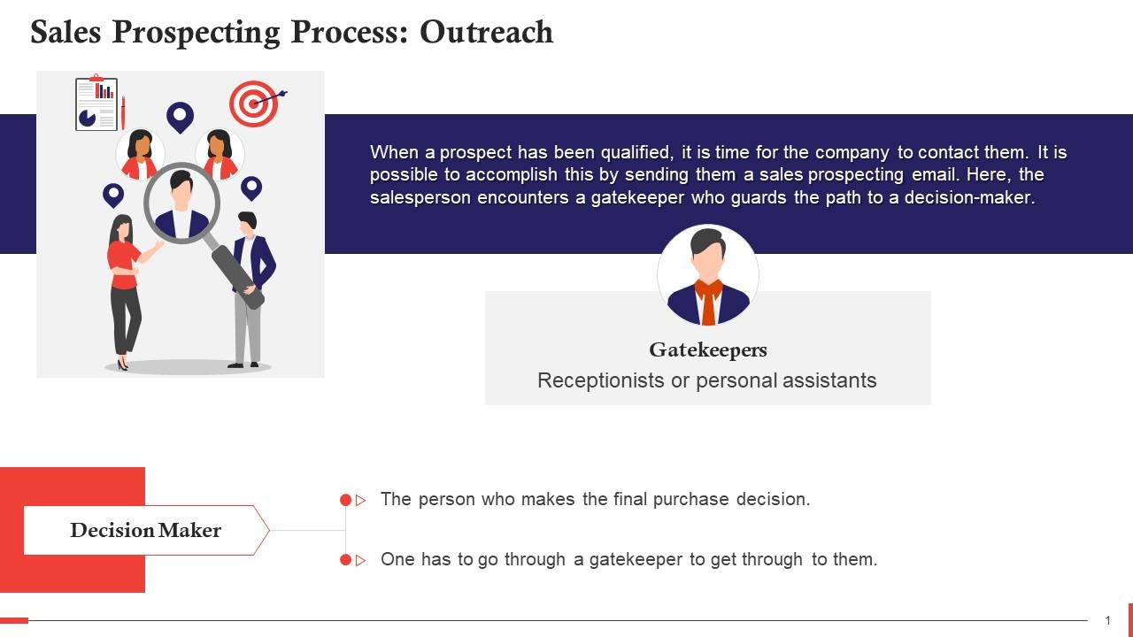 Outreach In Sales Prospecting Process Training Ppt