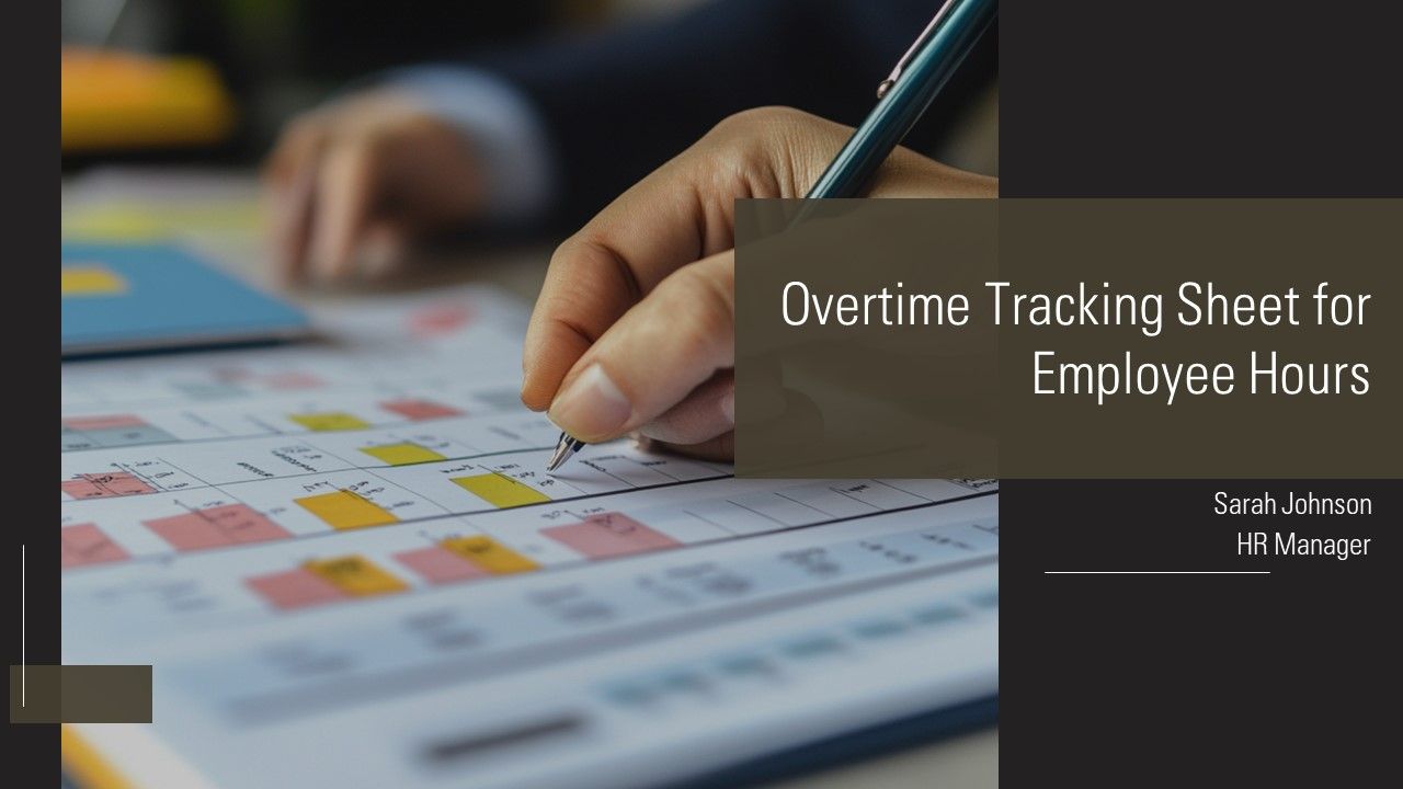 Overtime Tracking Sheet For Employee Hours PPT Sample AT
