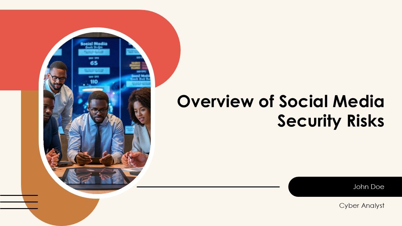 Overview Of Social Media Security Risks PPT Template AT