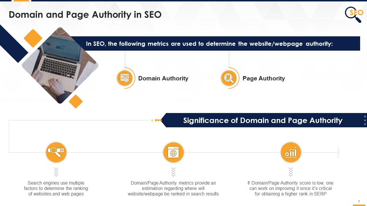 Page And Domain Authority In SEO Edu Ppt Slide01